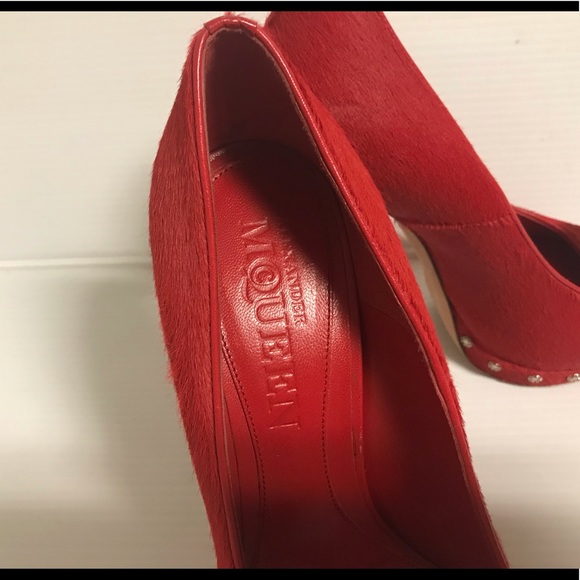 Alexander McQueen pony hair shoes size 38.5 - Picture 3 of 6
